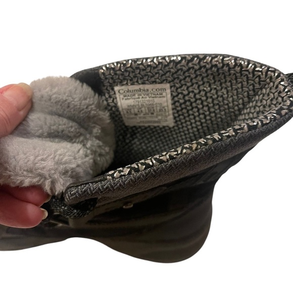 Columbia Meadows Black Shorty Omni Heat 3D Mid Winter Snow Boots Womens - Picture 6 of 8